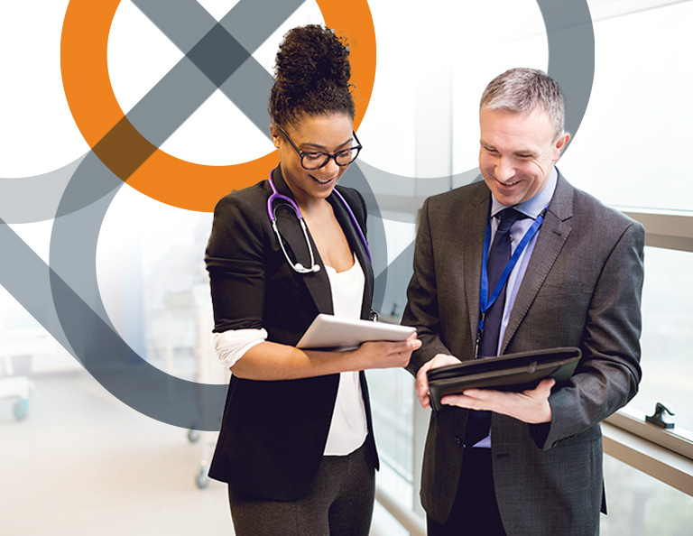 hospital administrator team working carousel